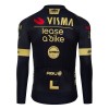Maglia 2024 Jumbo-Visma Lease A Bike Manica Lunga Nero